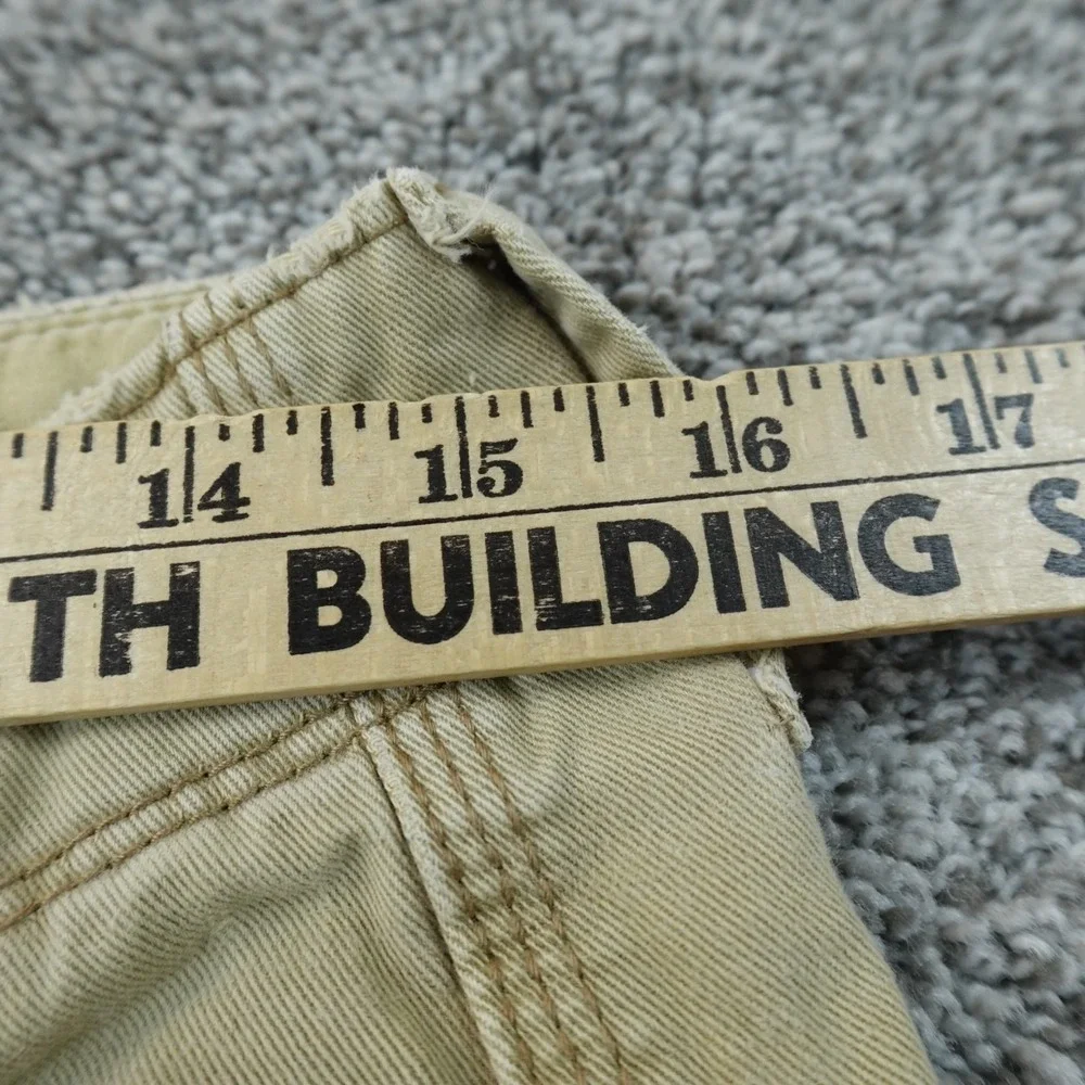 American Eagle Shorts Mens 30 Beige Brown Bermuda Chino Preppy Casual Grunge Y2K
